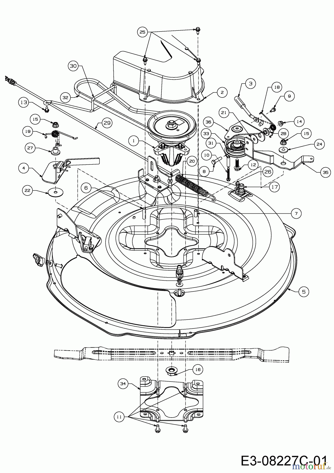  Wolf-Garten Rasentraktoren Scooter Pro Hydro 13A221HD650  (2016) Mähwerk D (30