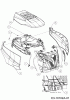 Wolf-Garten GLTT 180.106 H 13BTA1VR650 (2017) Listas de piezas de repuesto y dibujos Engine hood V-Style