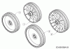 Wolf-Garten A 4600 11A-TOSC650 (2018) Listas de piezas de repuesto y dibujos Wheels