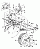 MTD REX-COMBI 51 SSL 125-3580 (1985) Listas de piezas de repuesto y dibujos Drive system, Wheels