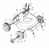 MTD REX-COMBI 51 SSL 125-3580 (1985) Listas de piezas de repuesto y dibujos Height adjustment, Wheels