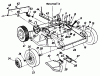 MTD DELUXE 53 SSL 125-2980 (1985) Listas de piezas de repuesto y dibujos Deflector, Deck housing, Wheels