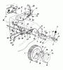 MTD REX-COMBI 51 ESSL 125-3570 (1985) Listas de piezas de repuesto y dibujos Drive system, Wheels