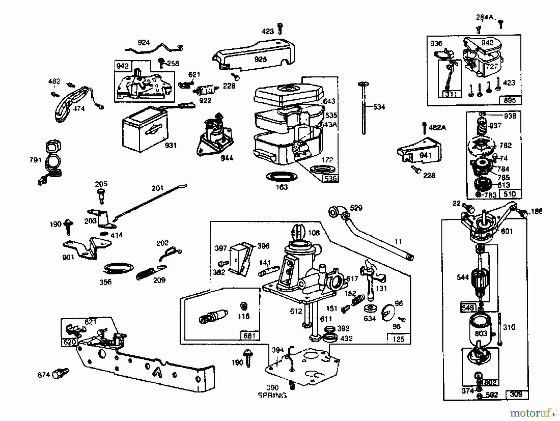  Gutbrod Motormäher mit Antrieb HB 45 REL 02885.01  (1985) Vergaser