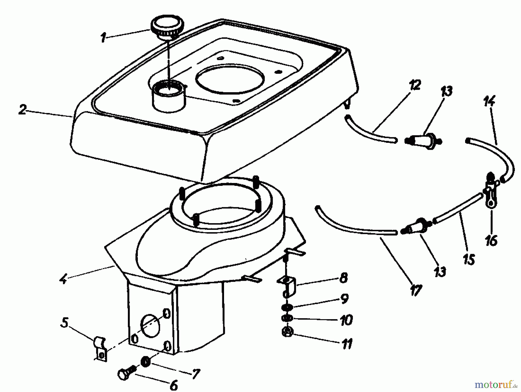  Gutbrod Balkenmäher BM 100-2/G 07507.02  (1985) Tank