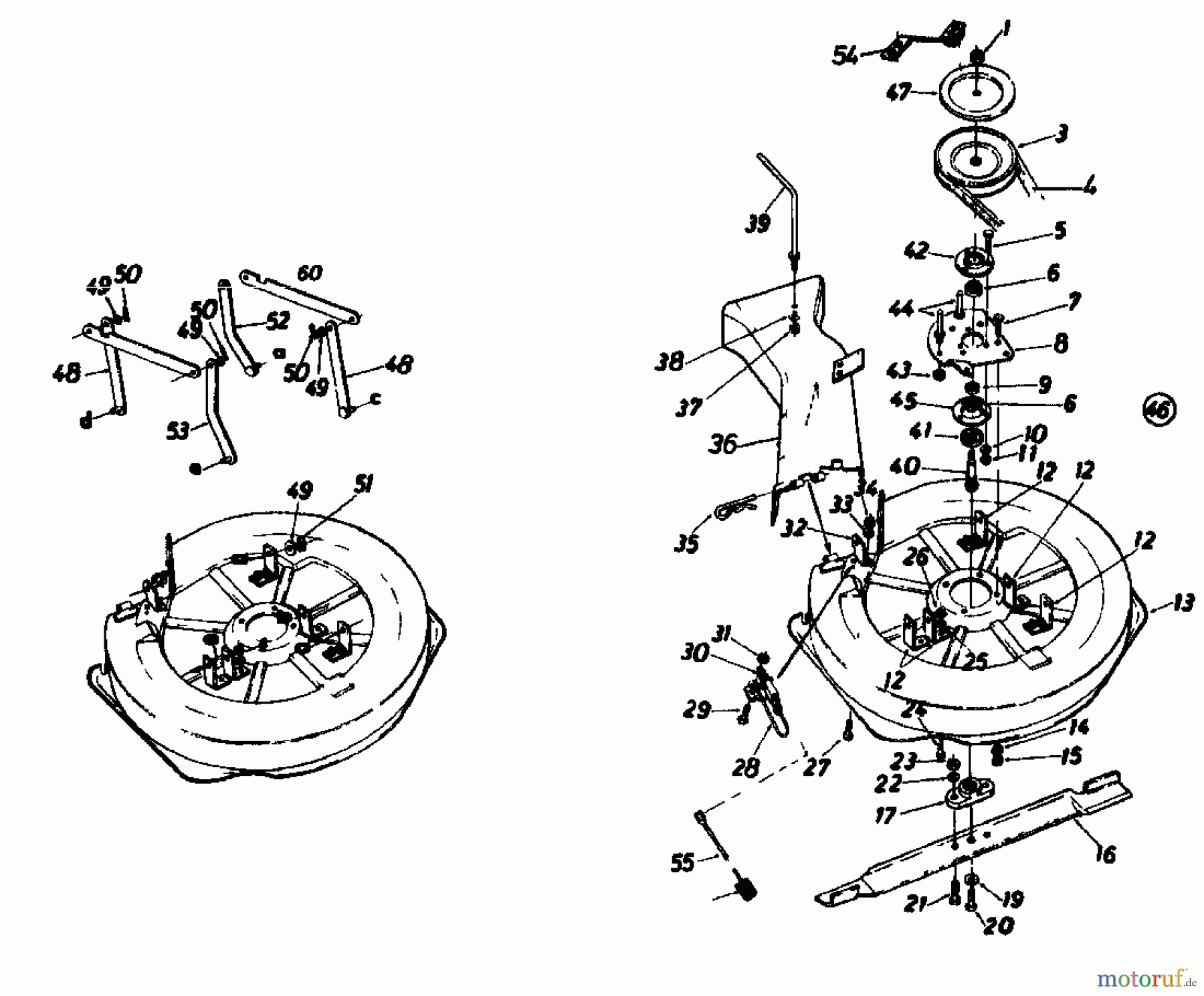  Gutbrod Rasentraktoren 610 EBS 02651.02  (1986) Mähwerk 30