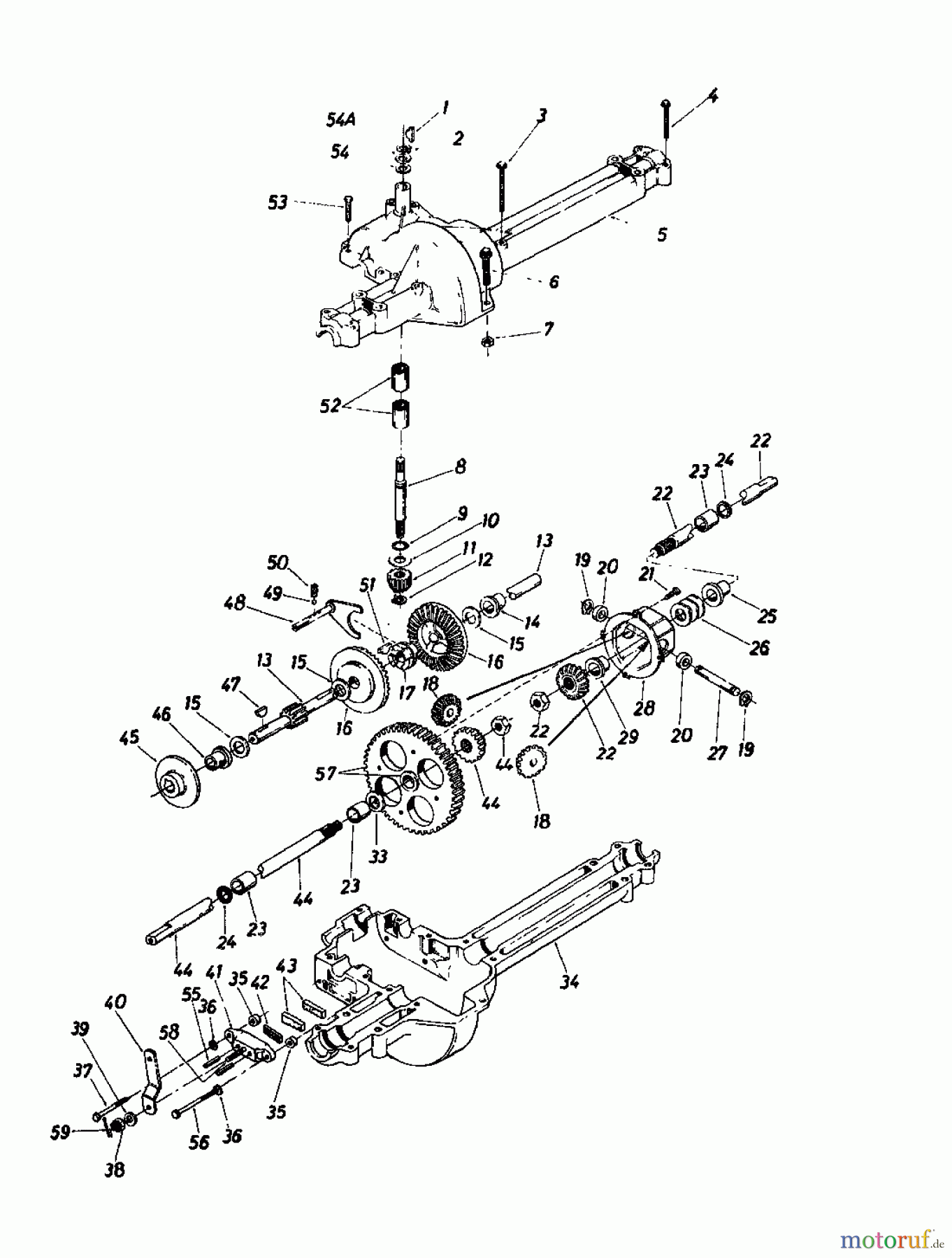  MTD Rasentraktoren 11/81 138-3420  (1988) Getriebe