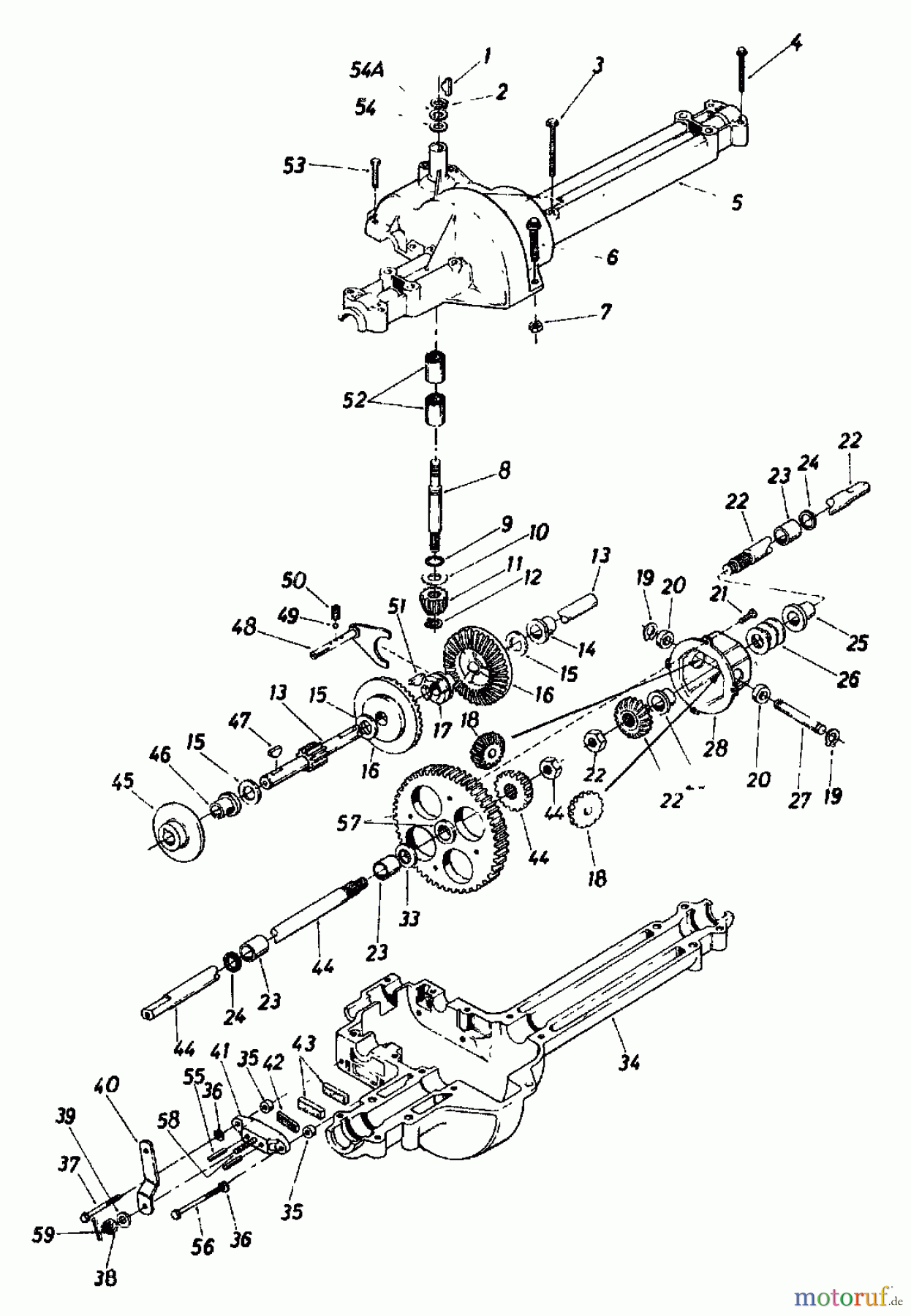  Columbia Rasentraktoren 111/810 138-3470  (1988) Getriebe