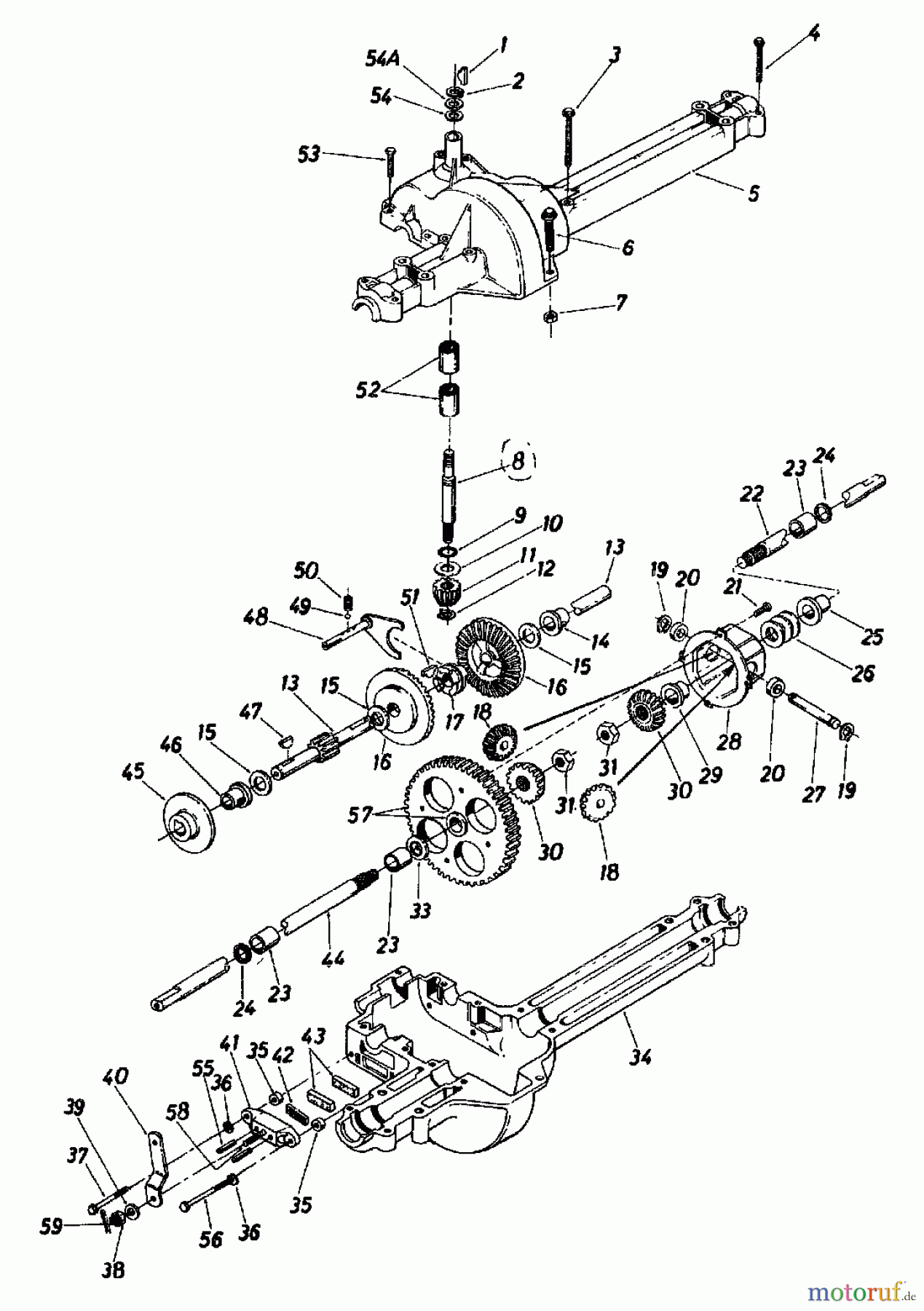  Columbia Rasentraktoren 8/760 HA 138-5040  (1988) Getriebe