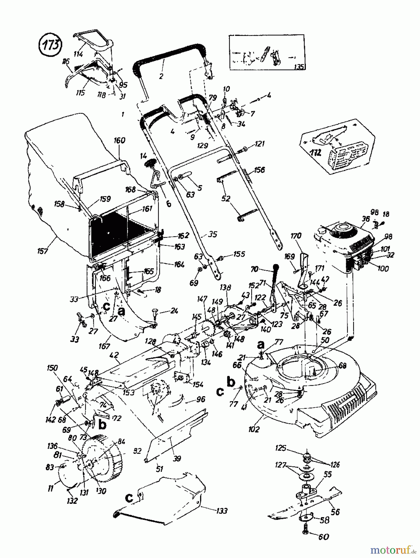  MTD Motormäher mit Antrieb VARIANT 53 S 128-8820  (1988) Grundgerät