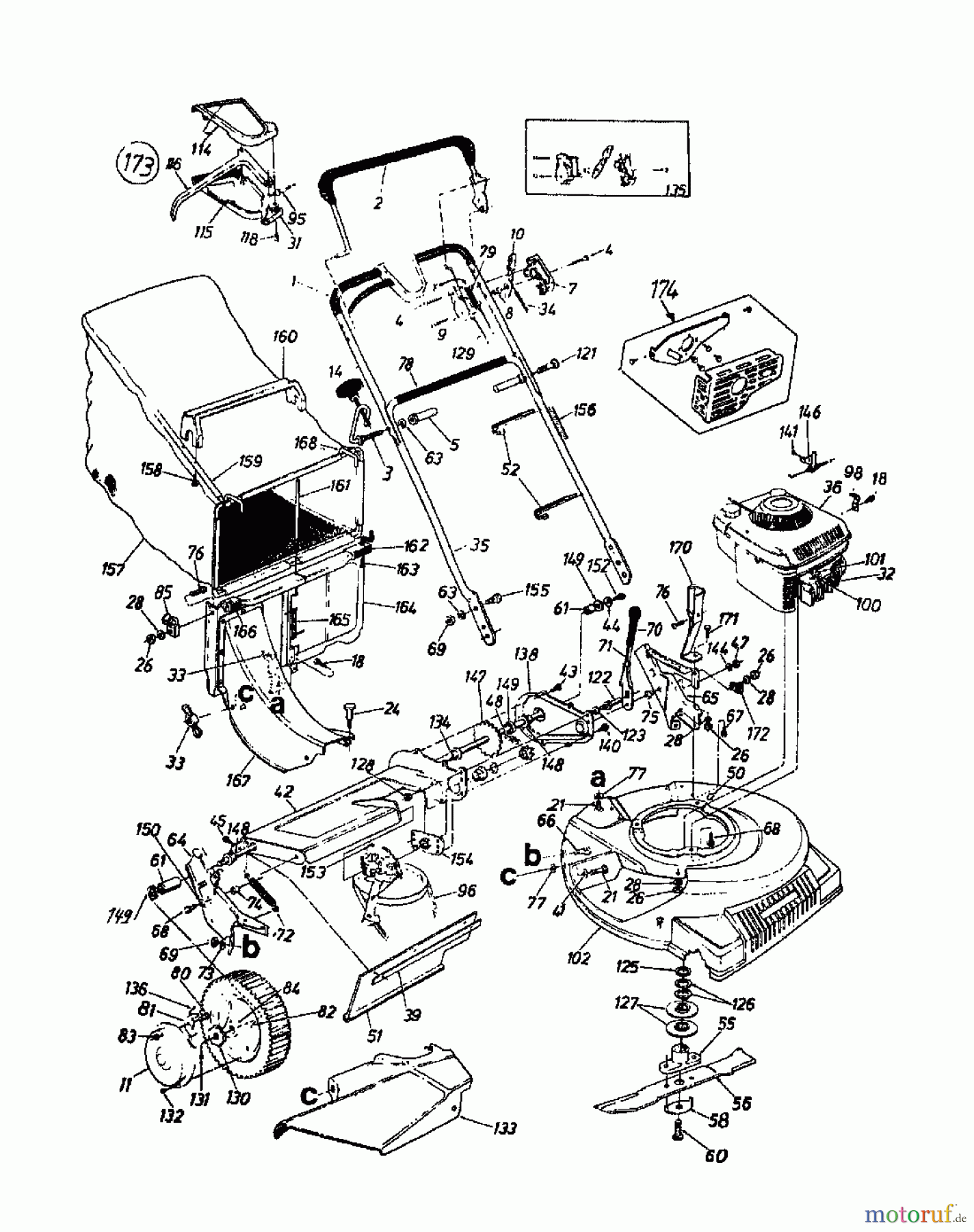  MTD Motormäher mit Antrieb VARIANT 53 S 129-8820  (1989) Grundgerät