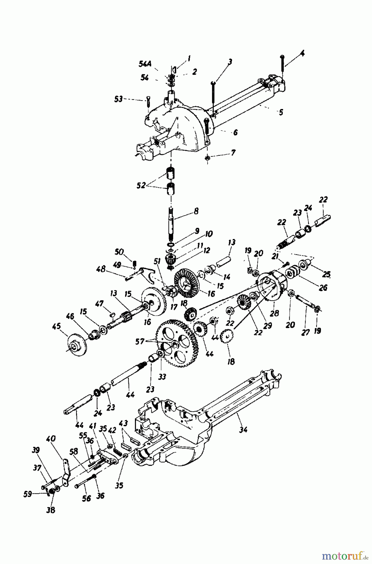  Columbia Rasentraktoren 111/810 139-3470  (1989) Getriebe