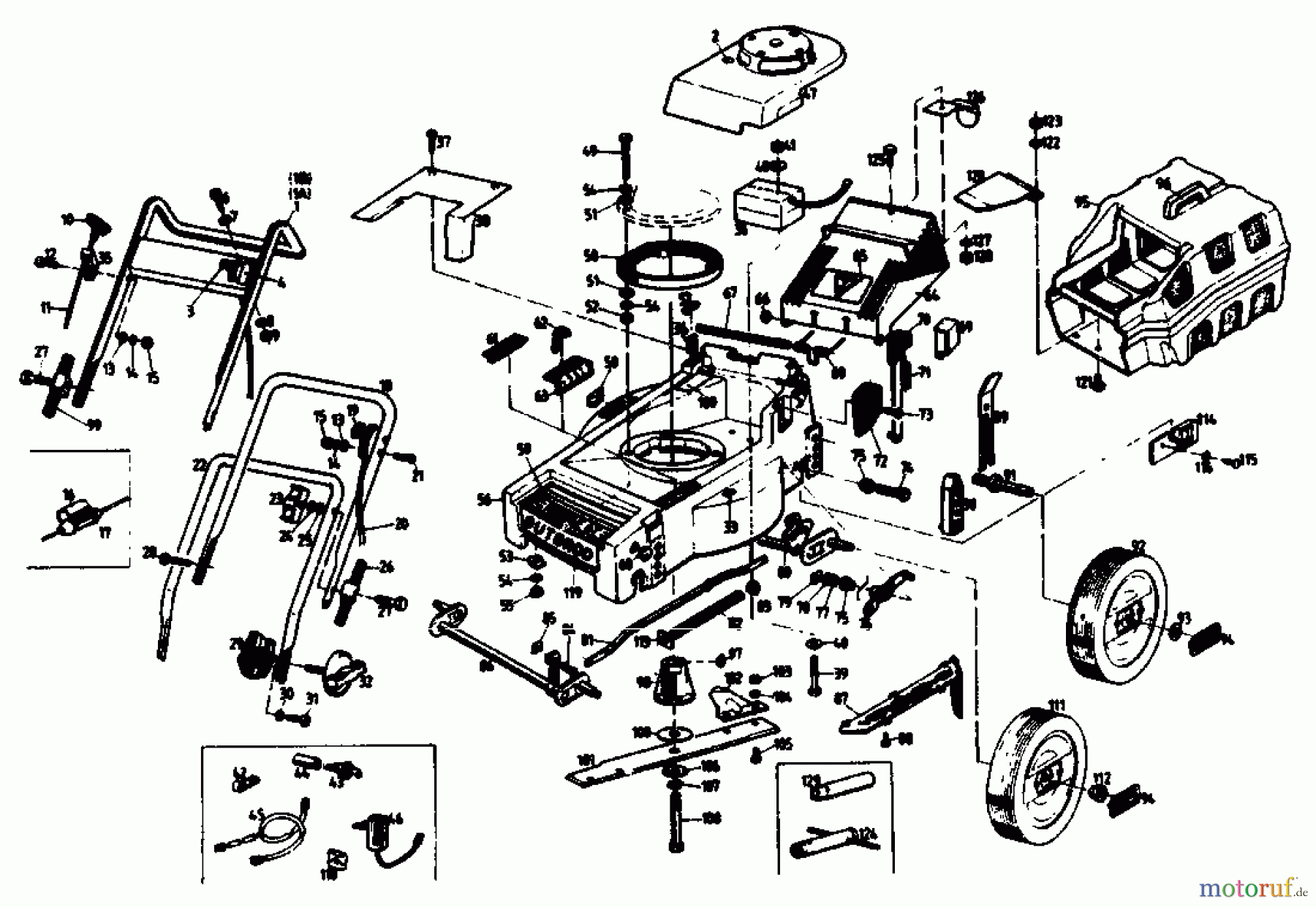  Gutbrod Petrol mower HB 40 02896.01  (1989) Basic machine