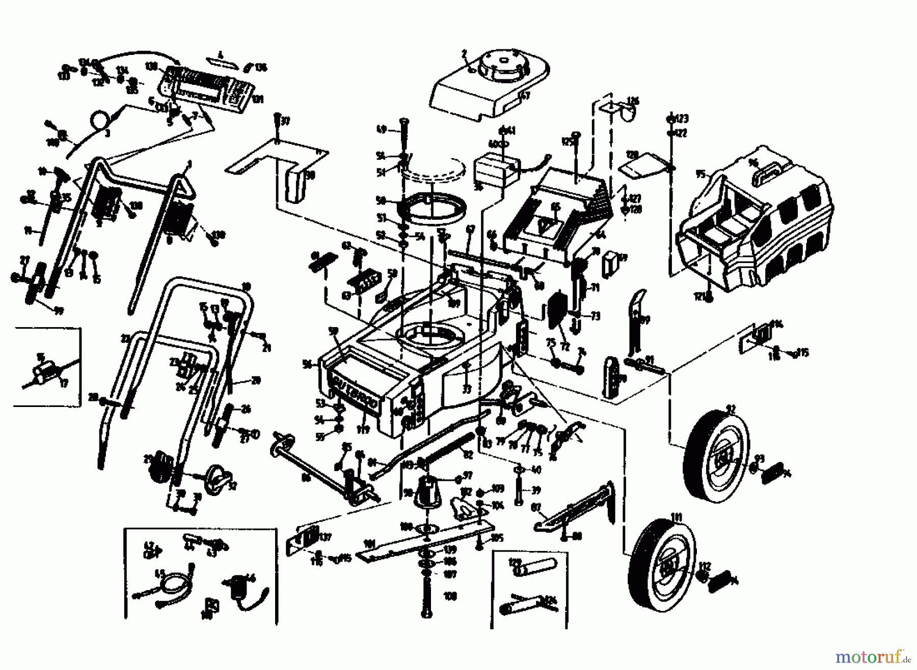 Gutbrod Petrol mower HB 40 02896.01  (1990) Basic machine