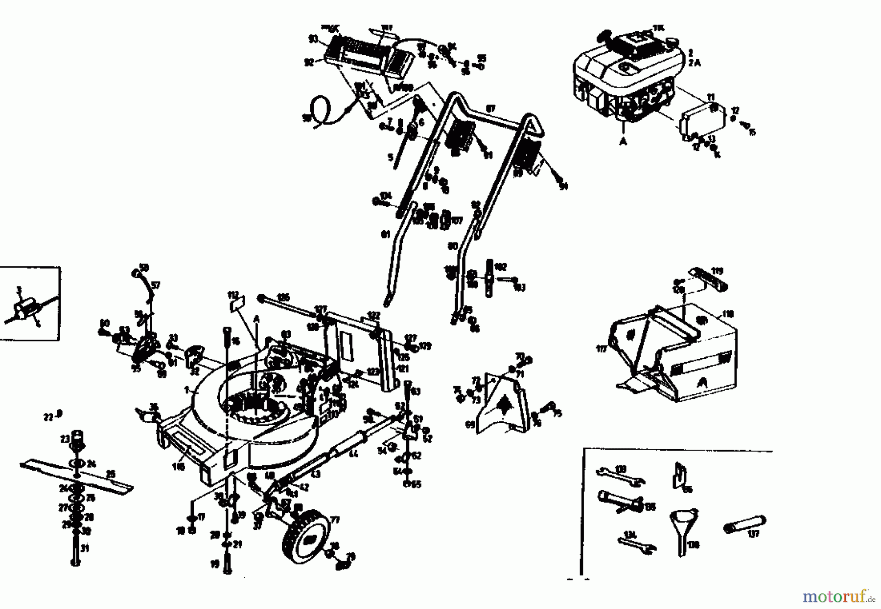  Gutbrod Motormäher MH 534 04005.02  (1990) Grundgerät