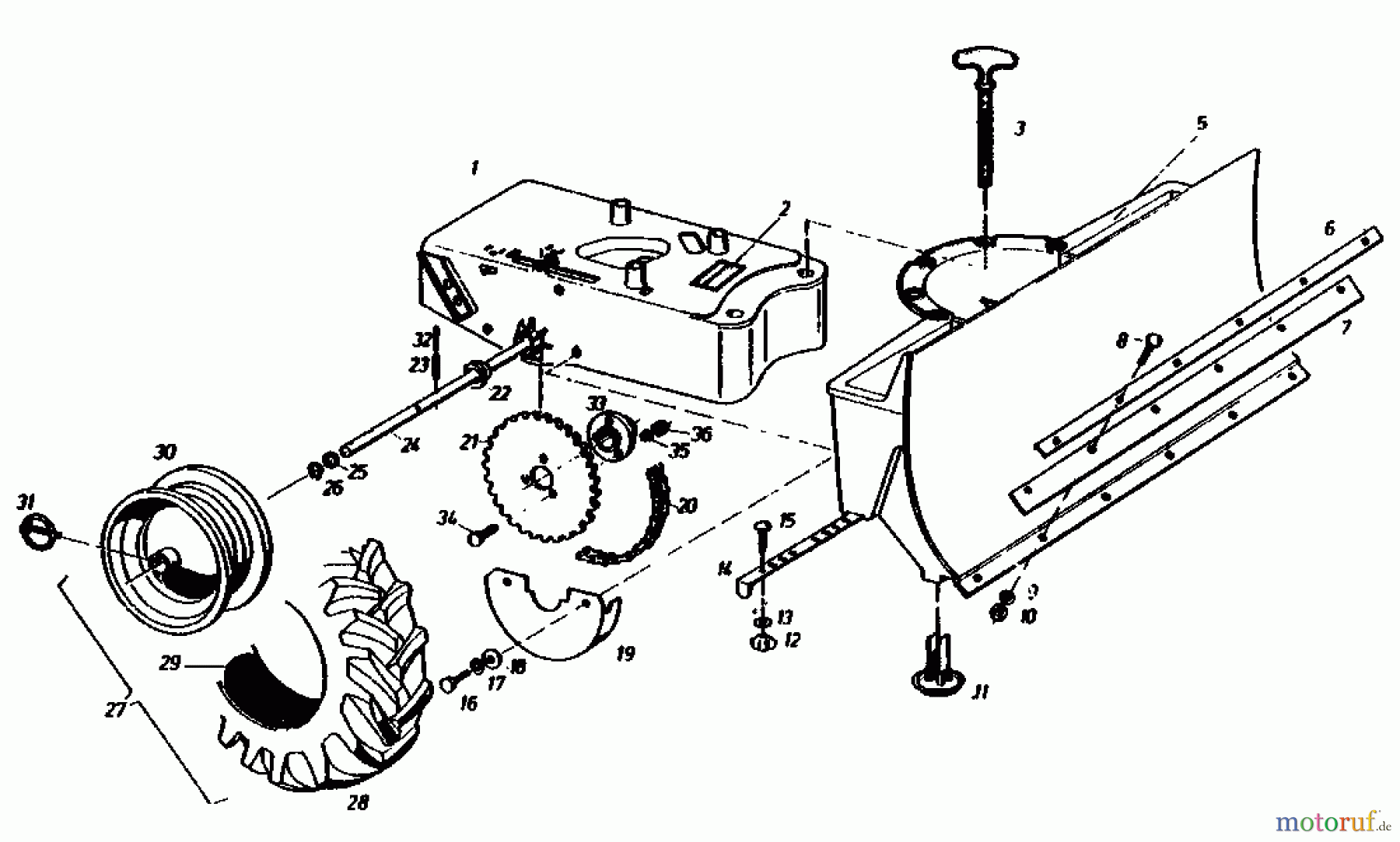  Gutbrod Schneeräumer SR 800 02888.05  (1990) Grundgerät