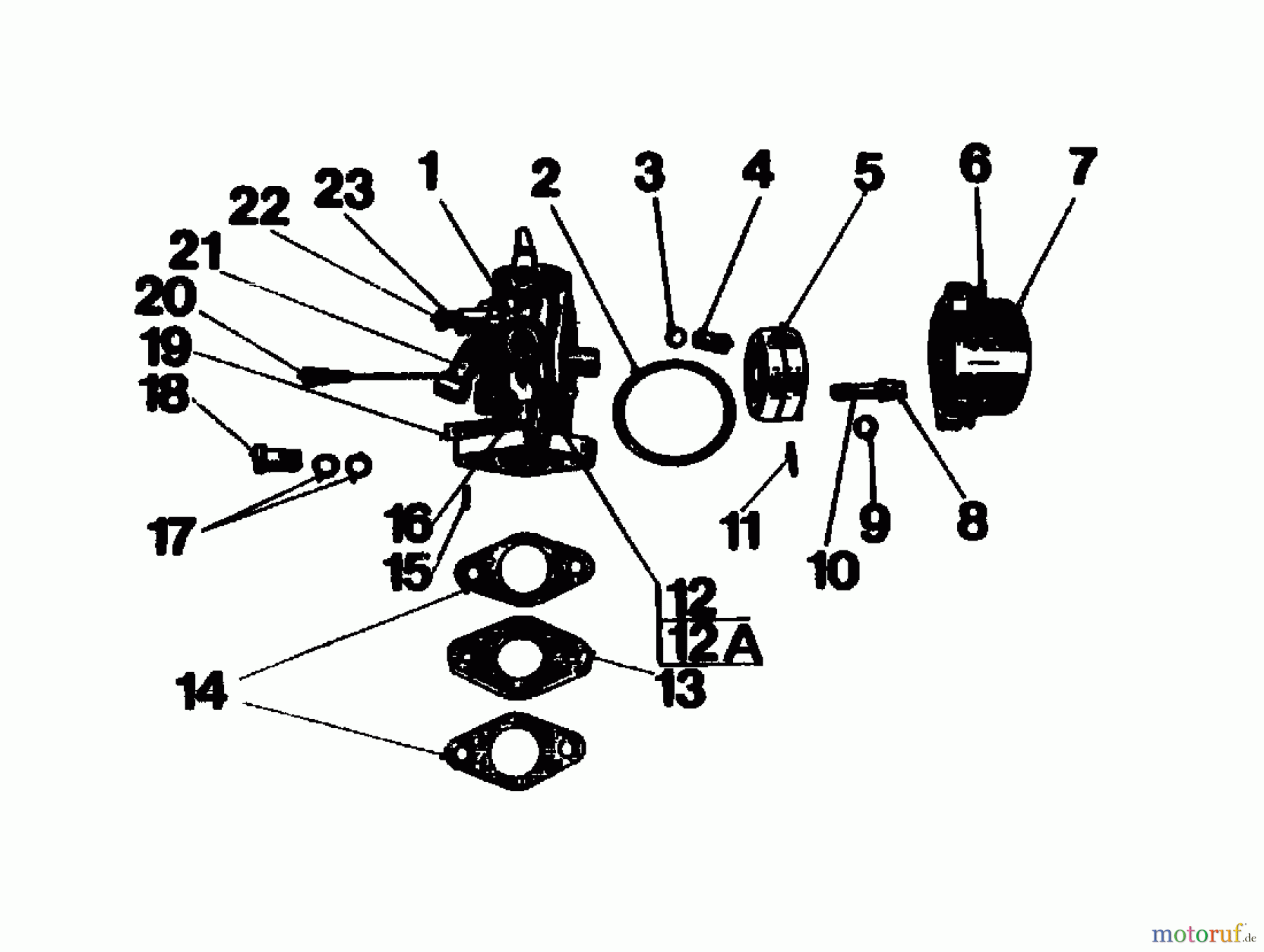  Gutbrod Balkenmäher BM 100-2/G 07507.01  (1990) Vergaser