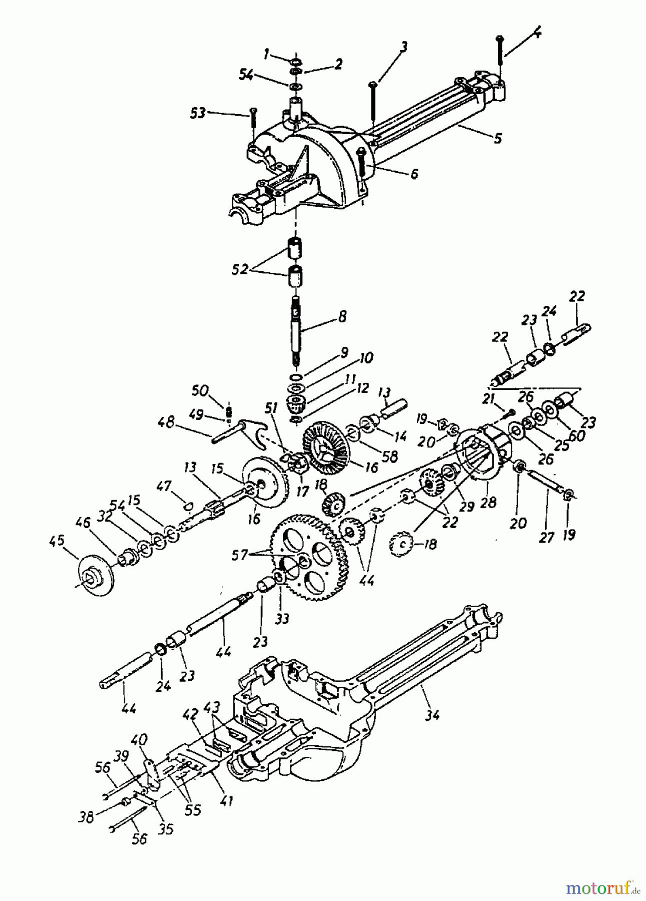  MTD Rasentraktoren 10/76 HN 131-520C  (1991) Getriebe
