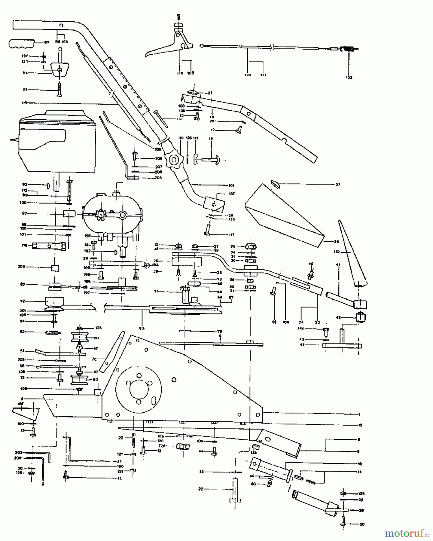  MTD Balkenmäher QUICK 90 181-0172  (1991) Holm