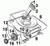 MTD SUPER 53 SE 121-478E (1991) Listas de piezas de repuesto y dibujos Front axle