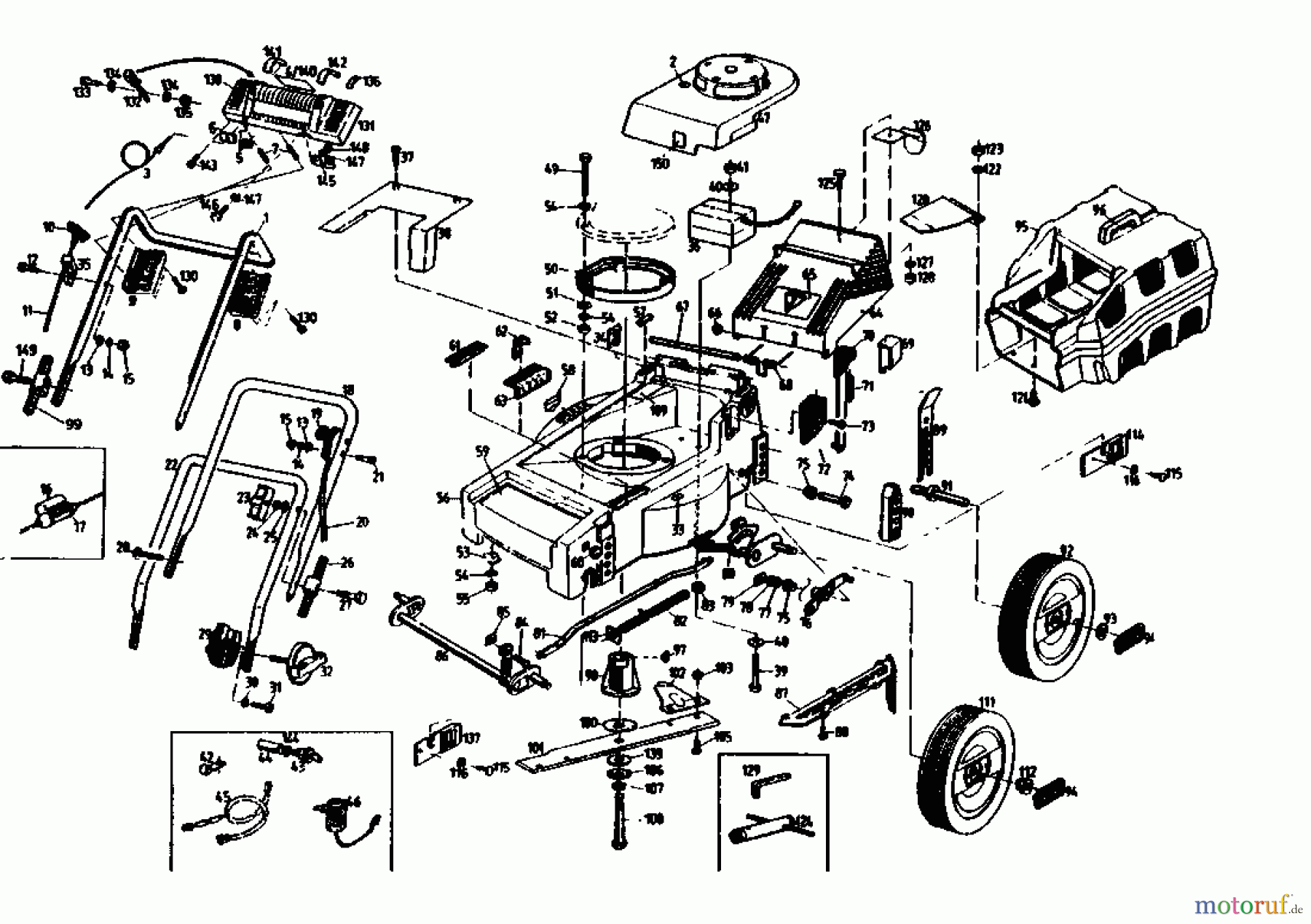  Gutbrod Petrol mower HB 40 02896.01  (1991) Basic machine