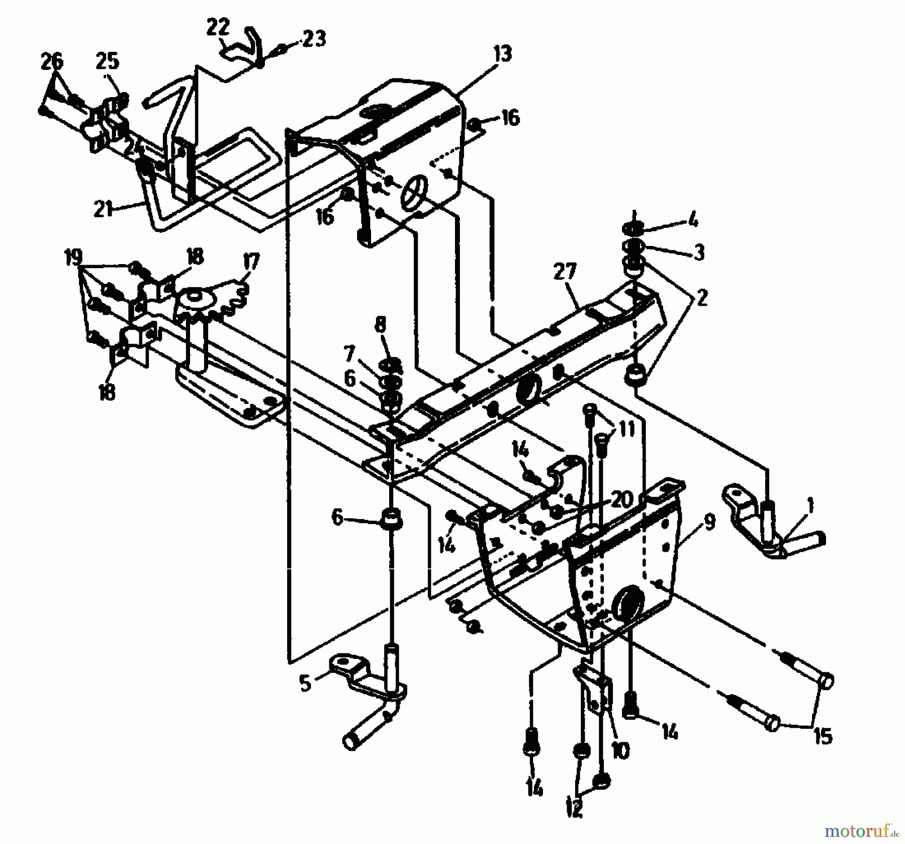  Gutbrod Rasentraktoren ASB 90-10 04015.01  (1991) Vorderachse