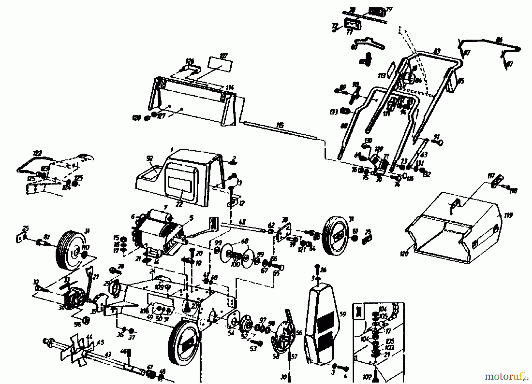  Gutbrod Scarificateur électrique MVE 400 04009.01  (1991) Machine de base