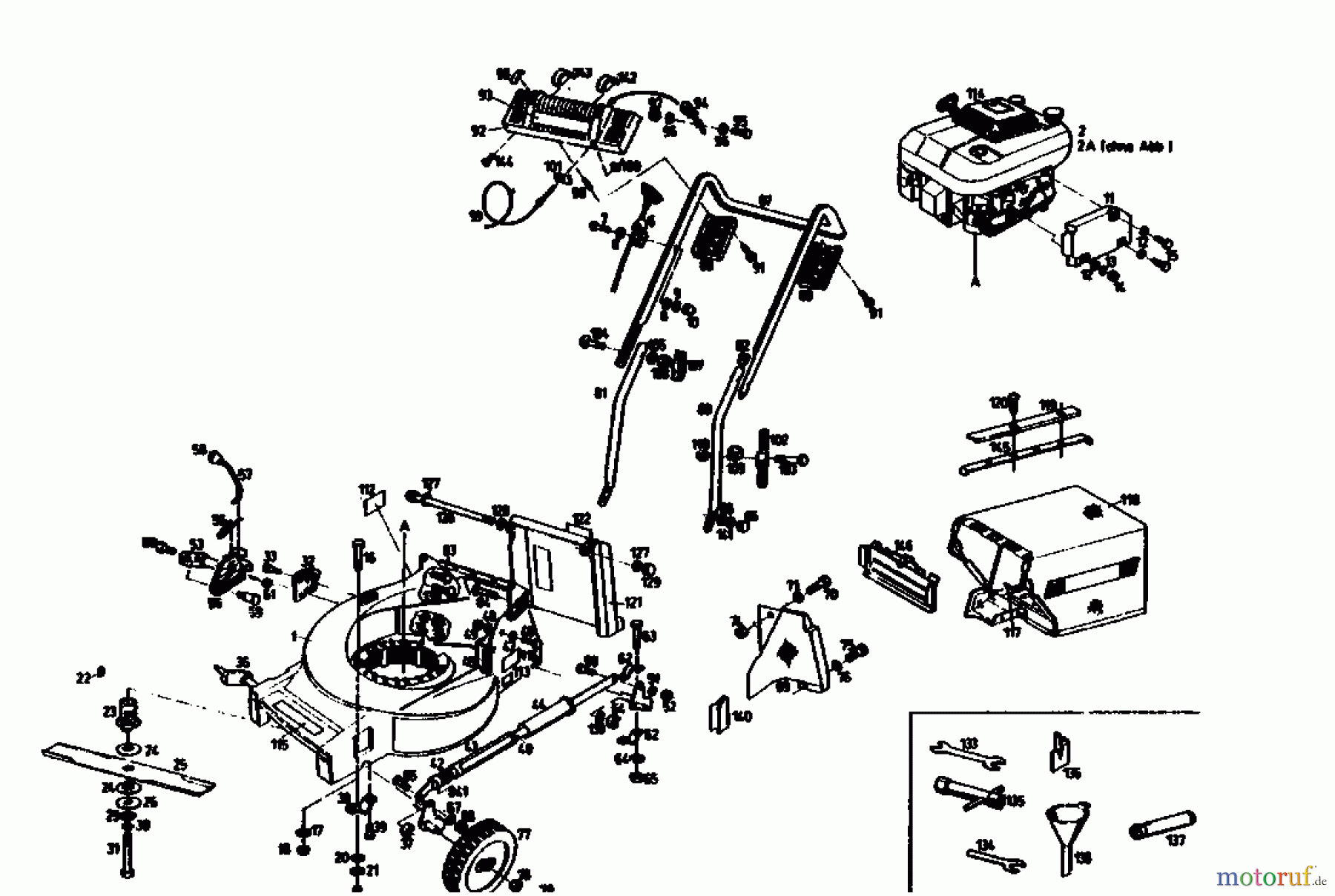  Gutbrod Petrol mower MH 534 04005.02  (1991) Basic machine