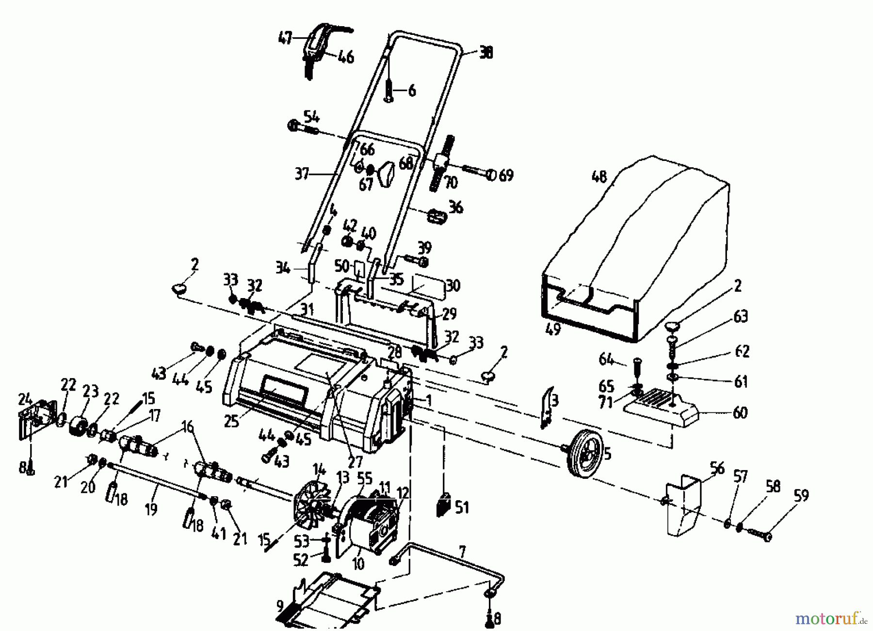 Diana Elektrovertikutierer 320 VE 02801.04 (1993) Grundgerät