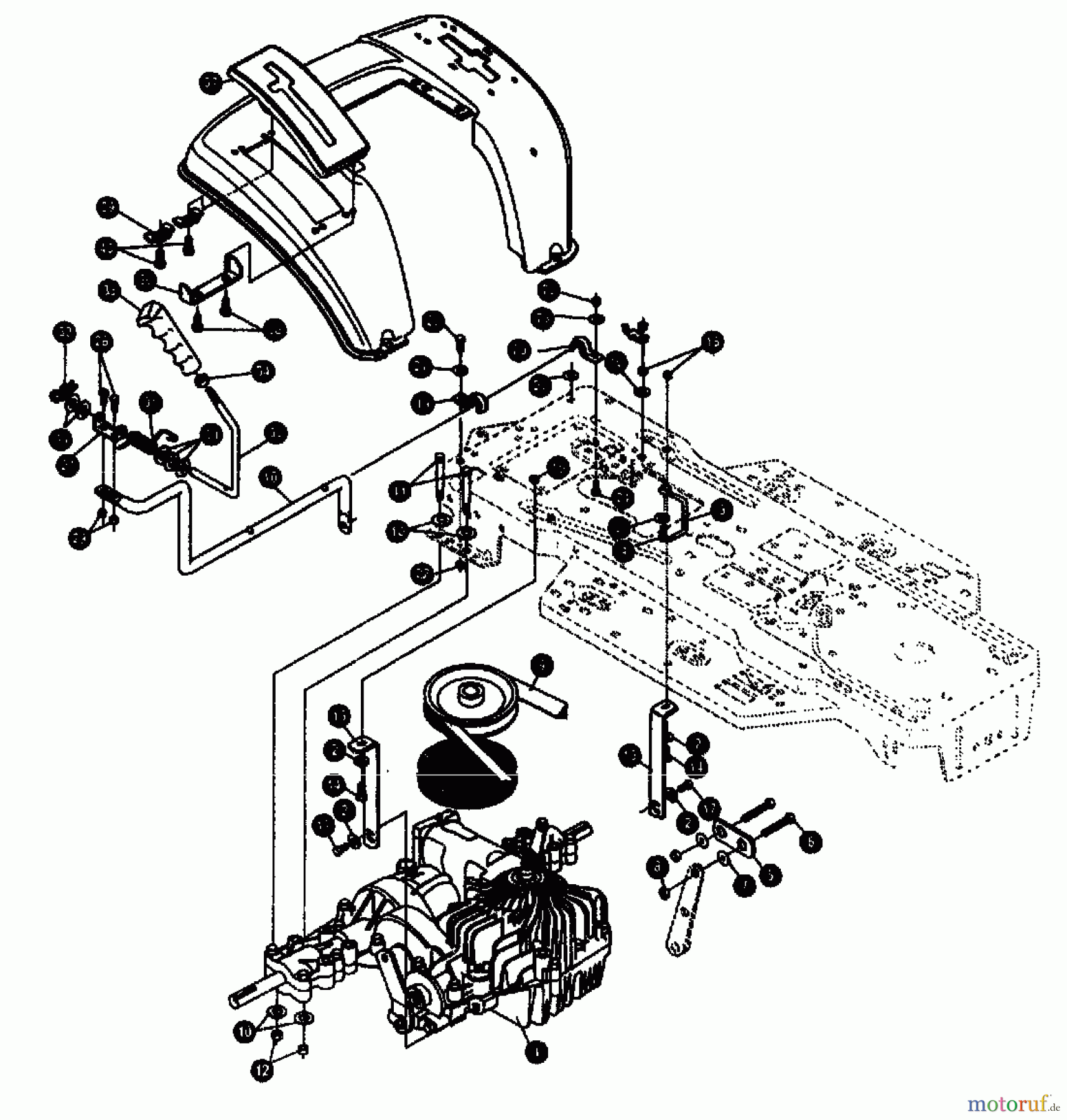  Gutbrod Rasentraktoren RSB 110-16 H 00097.02  (1994) Getriebe