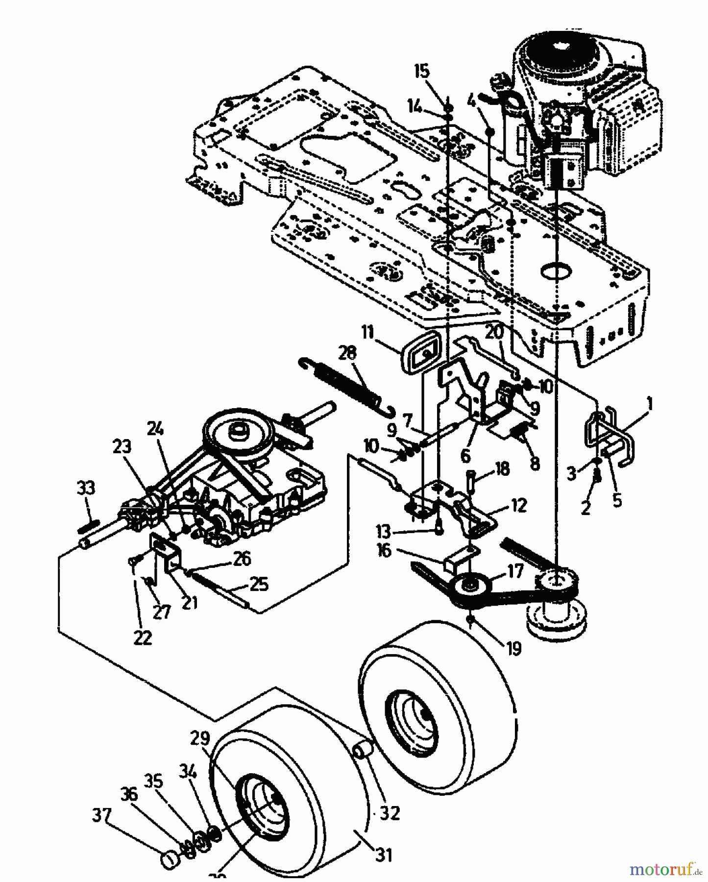  Gutbrod Rasentraktoren RSB 100-12 00097.05  (1994) Räder hinten
