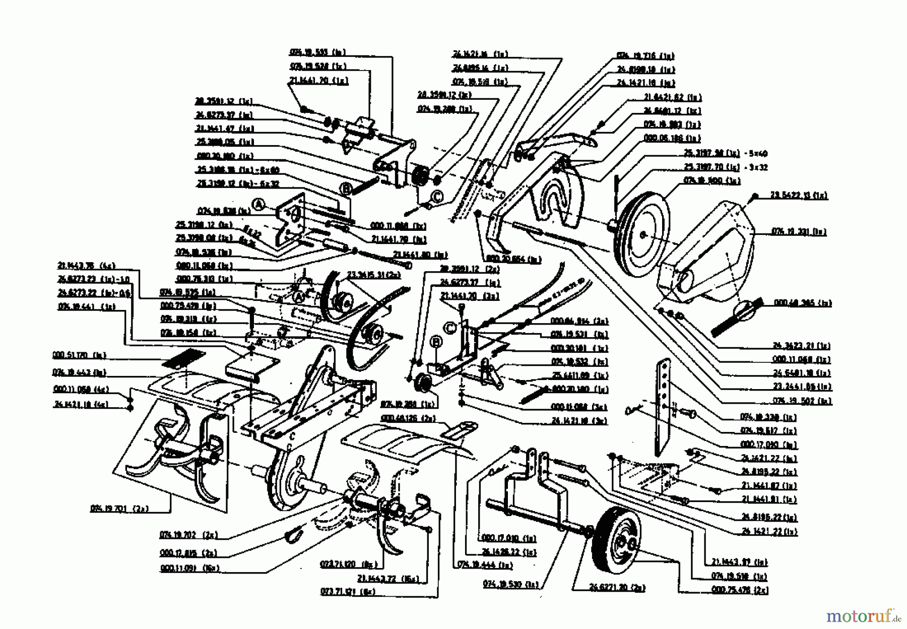  Gutbrod Motorhacken MB 62-52 KA 07518.03  (1994) Grundgerät