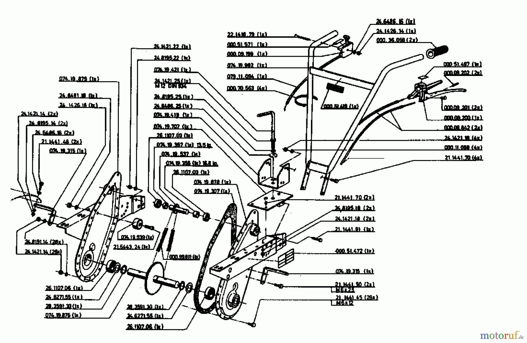  Gutbrod Motorhacken MB 62-52 KA 07518.03  (1994) Grundgerät