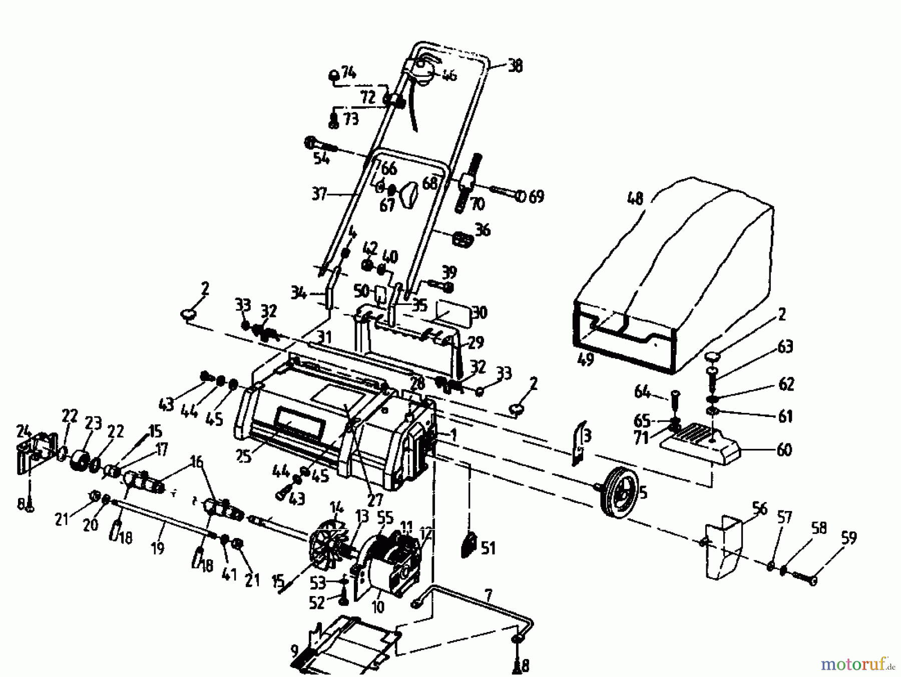  MTD Electric verticutter DELUXE 28 E 180-0113  (1990) Basic machine
