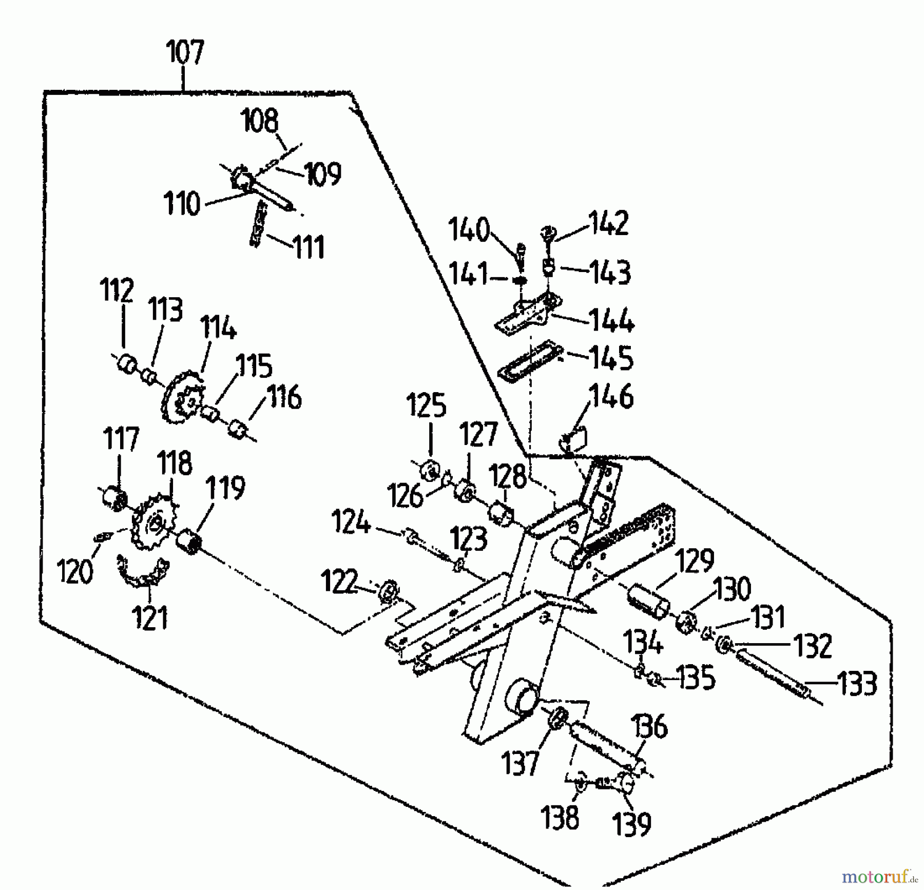  Gutbrod Motorhacken MK 65-30 07520.01  (1995) Getriebe