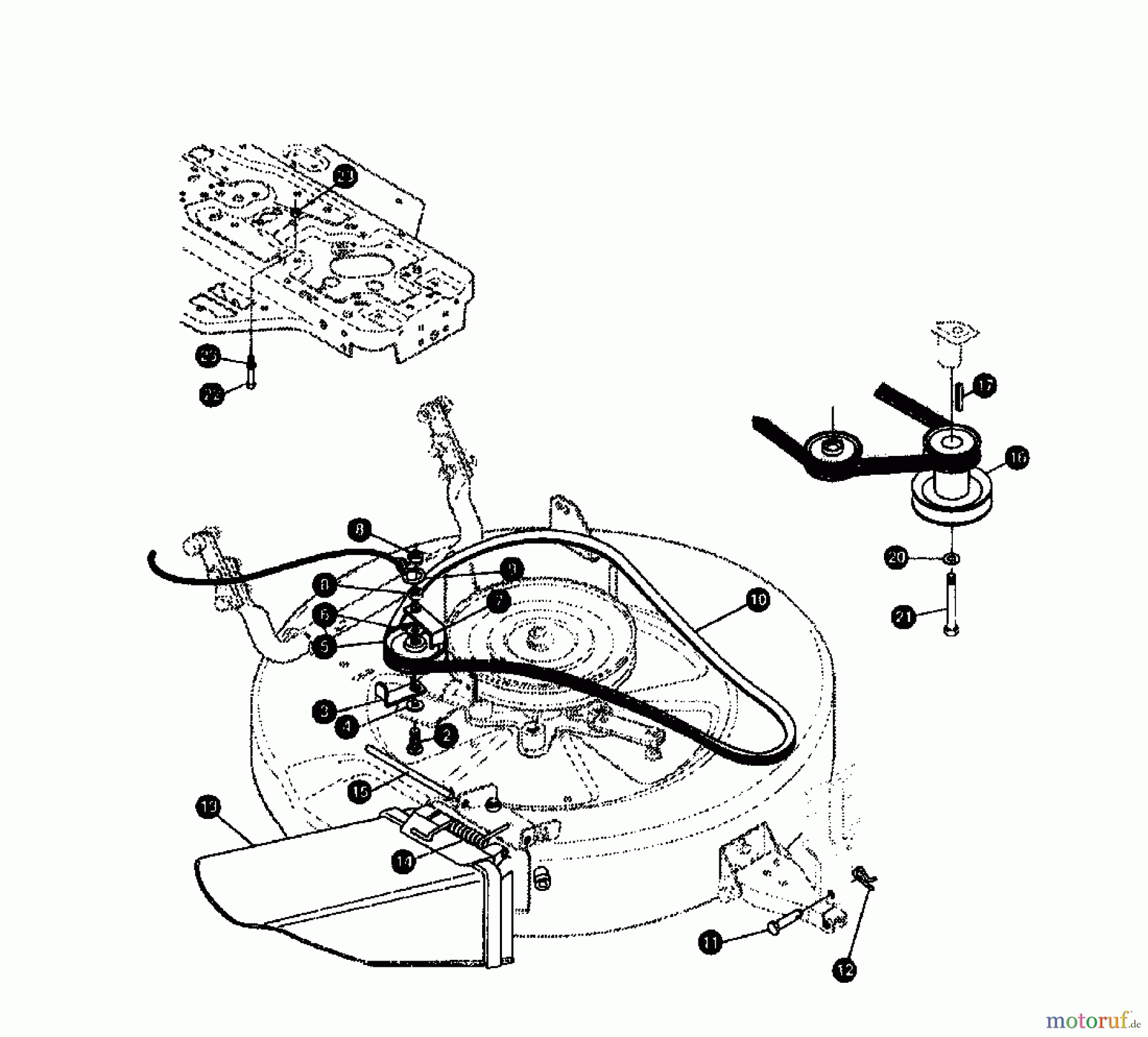  Gutbrod Rasentraktoren RSB 80-12 00097.07  (1995) Mähantrieb