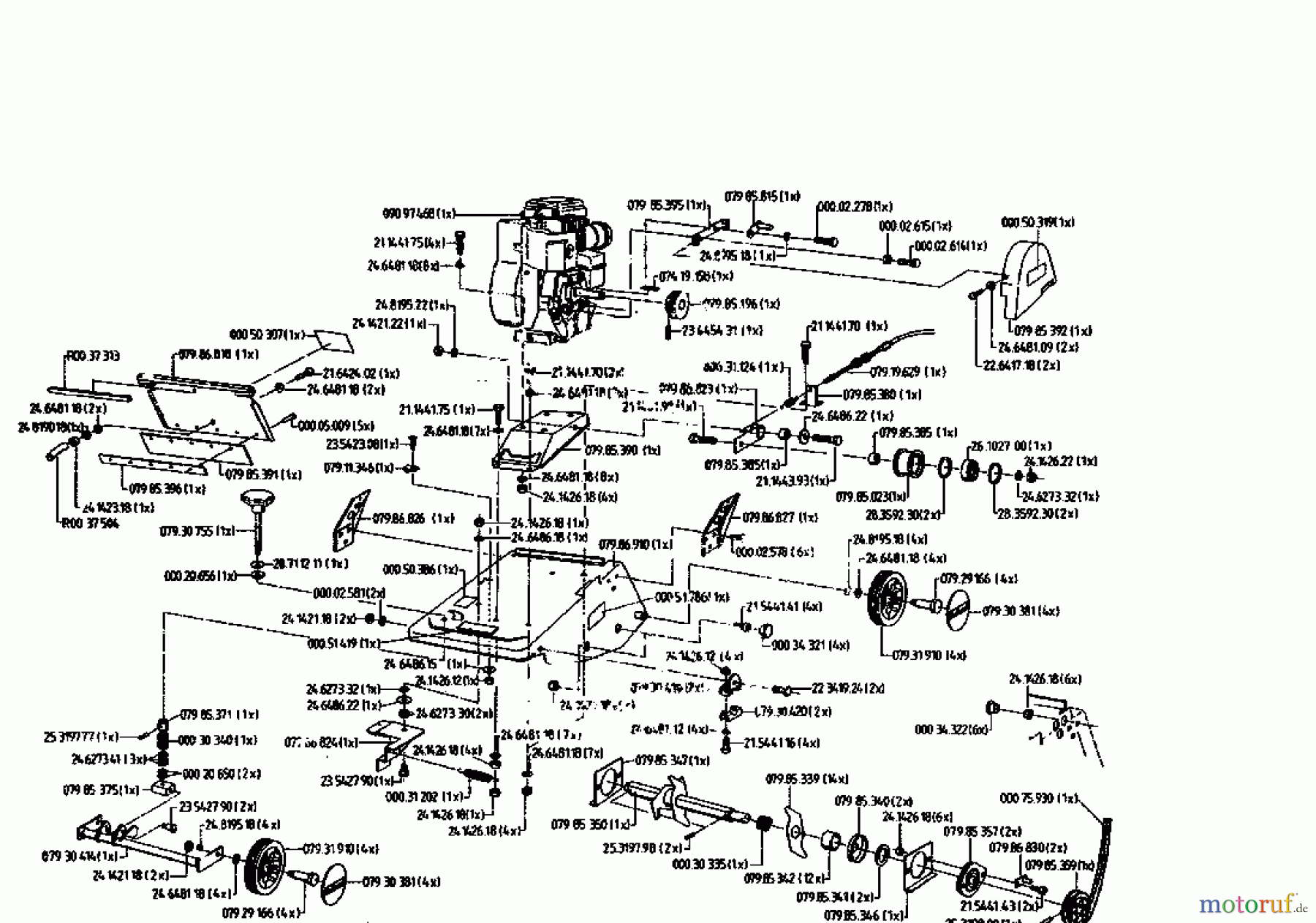  Gutbrod Motorvertikutierer VB 38 07519.02  (1995) Grundgerät