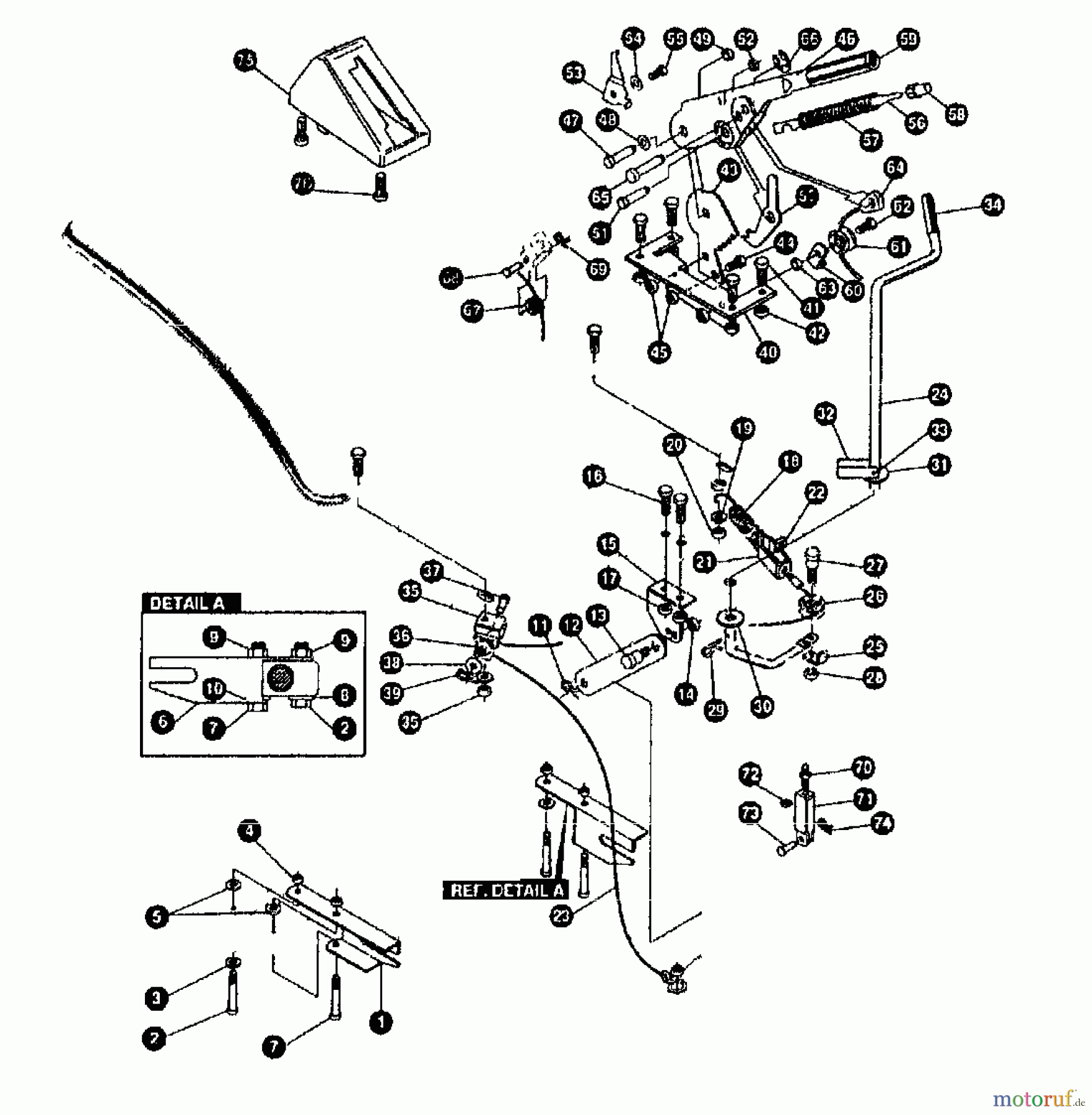  Gutbrod Rasentraktoren RSB 80-12 00097.07  (1995) Mähwerksaushebung