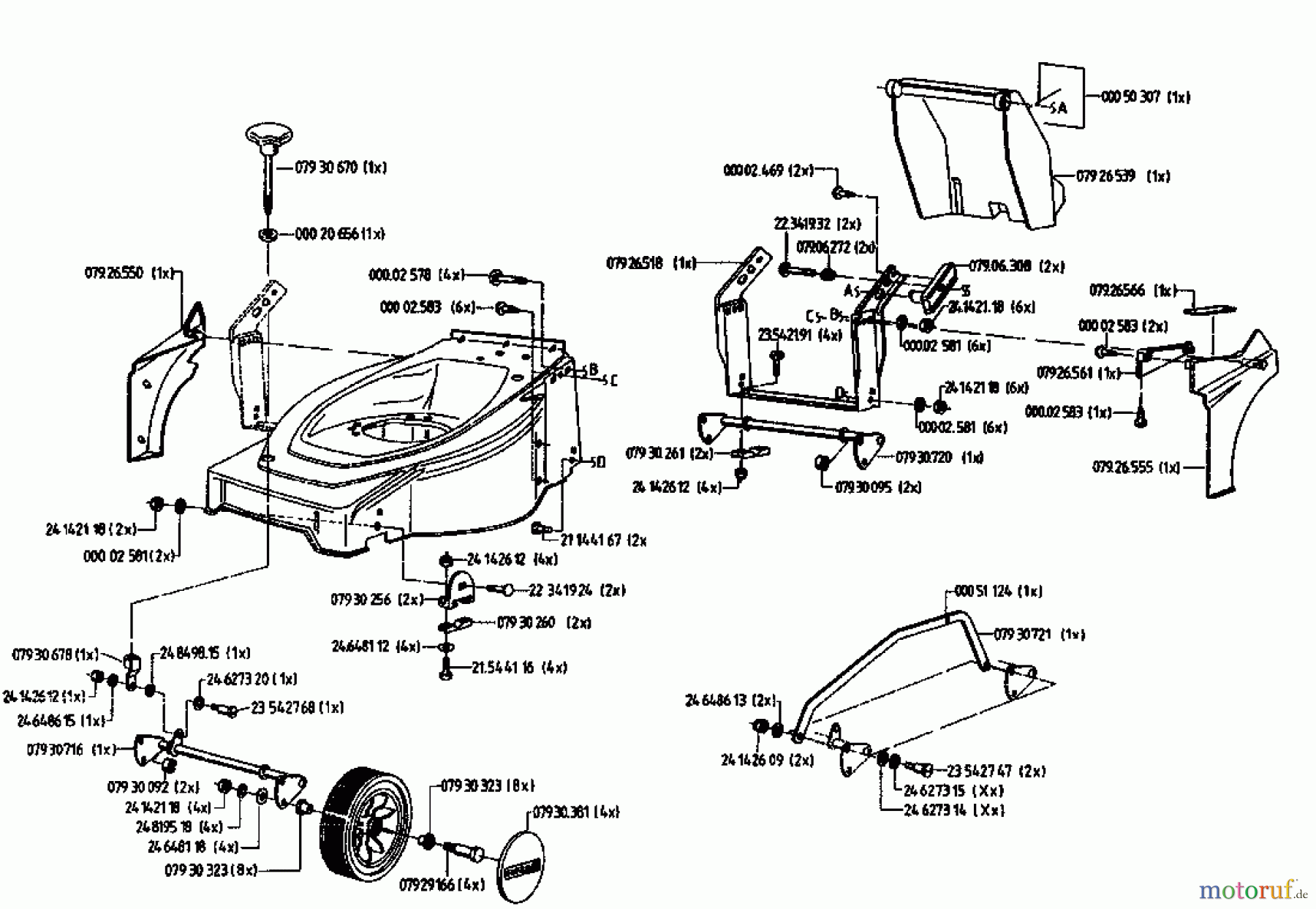  Gutbrod Motormäher HB 42 LE 04028.03  (1995) Grundgerät