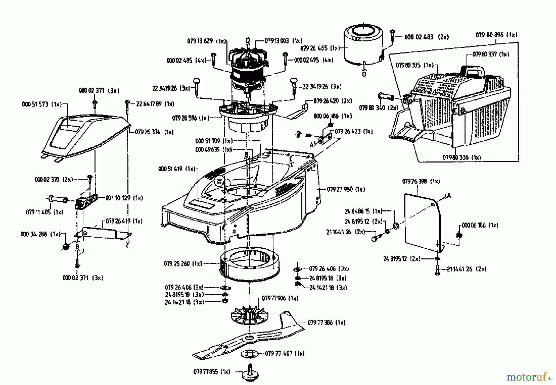  Gutbrod Elektromäher HE 48 02817.04  (1995) Grundgerät