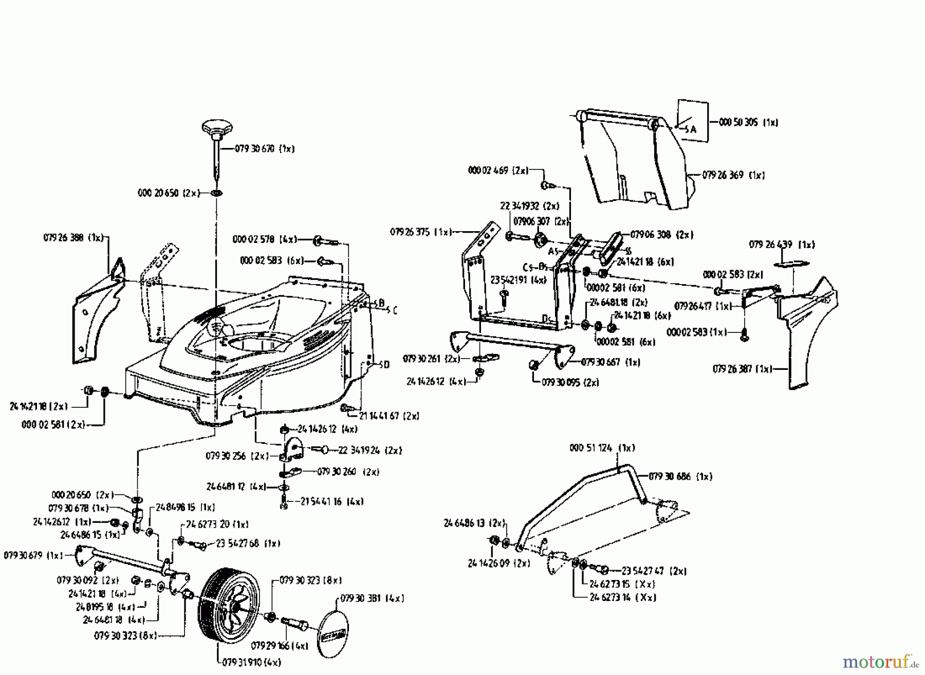  Gutbrod Elektromäher HE 48 L 02817.03  (1995) Grundgerät