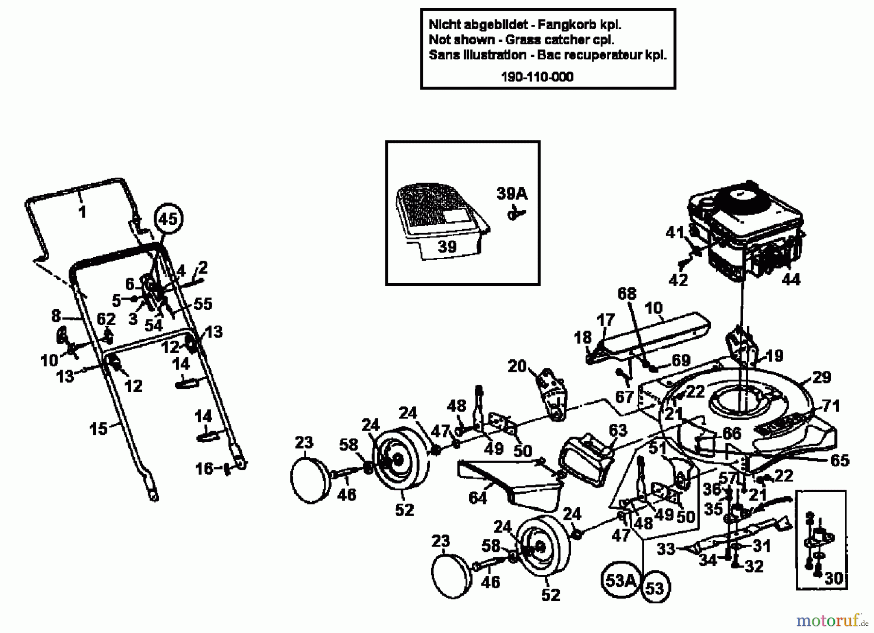  Gutbrod Motormäher SB 46 116-704A604  (1996) Grundgerät
