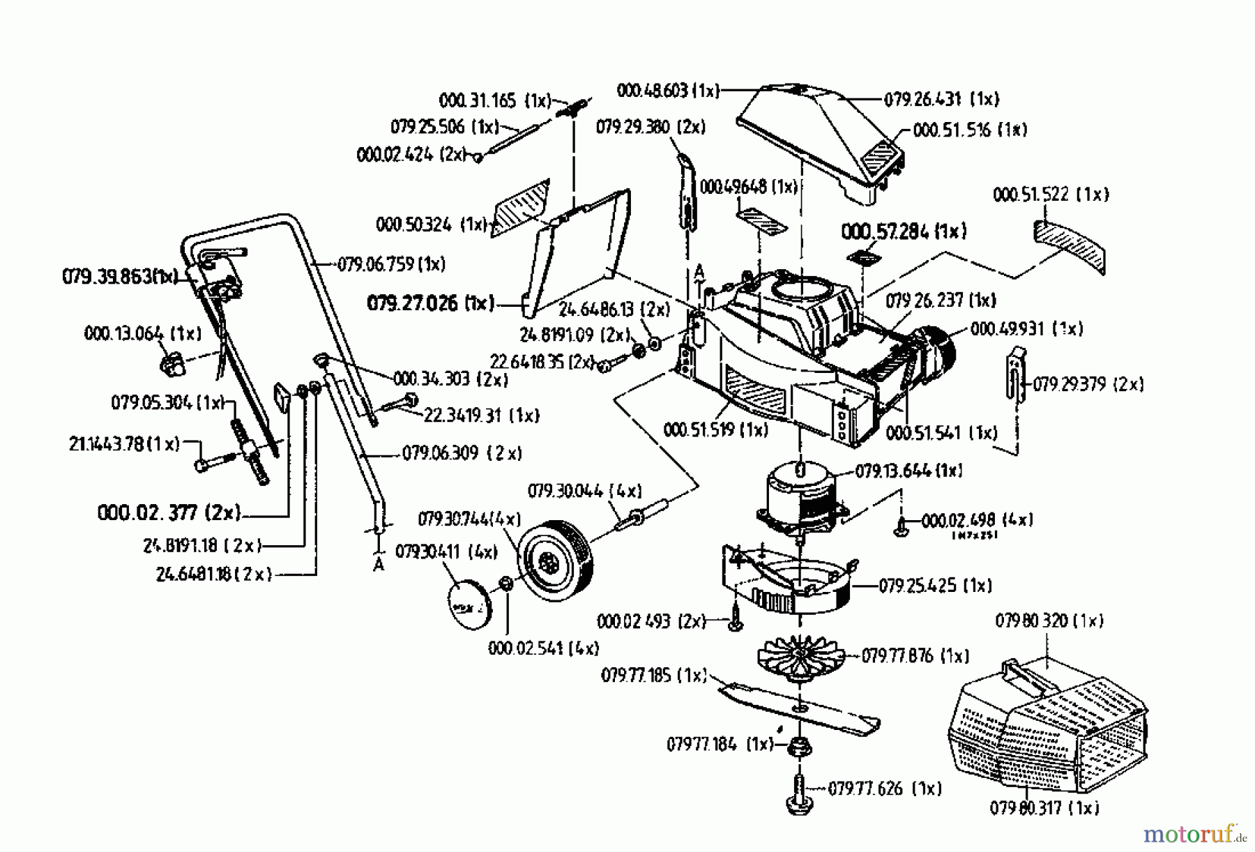  Rasant Tondeuse électrique 32 EM 04039.03  (1996) Machine de base