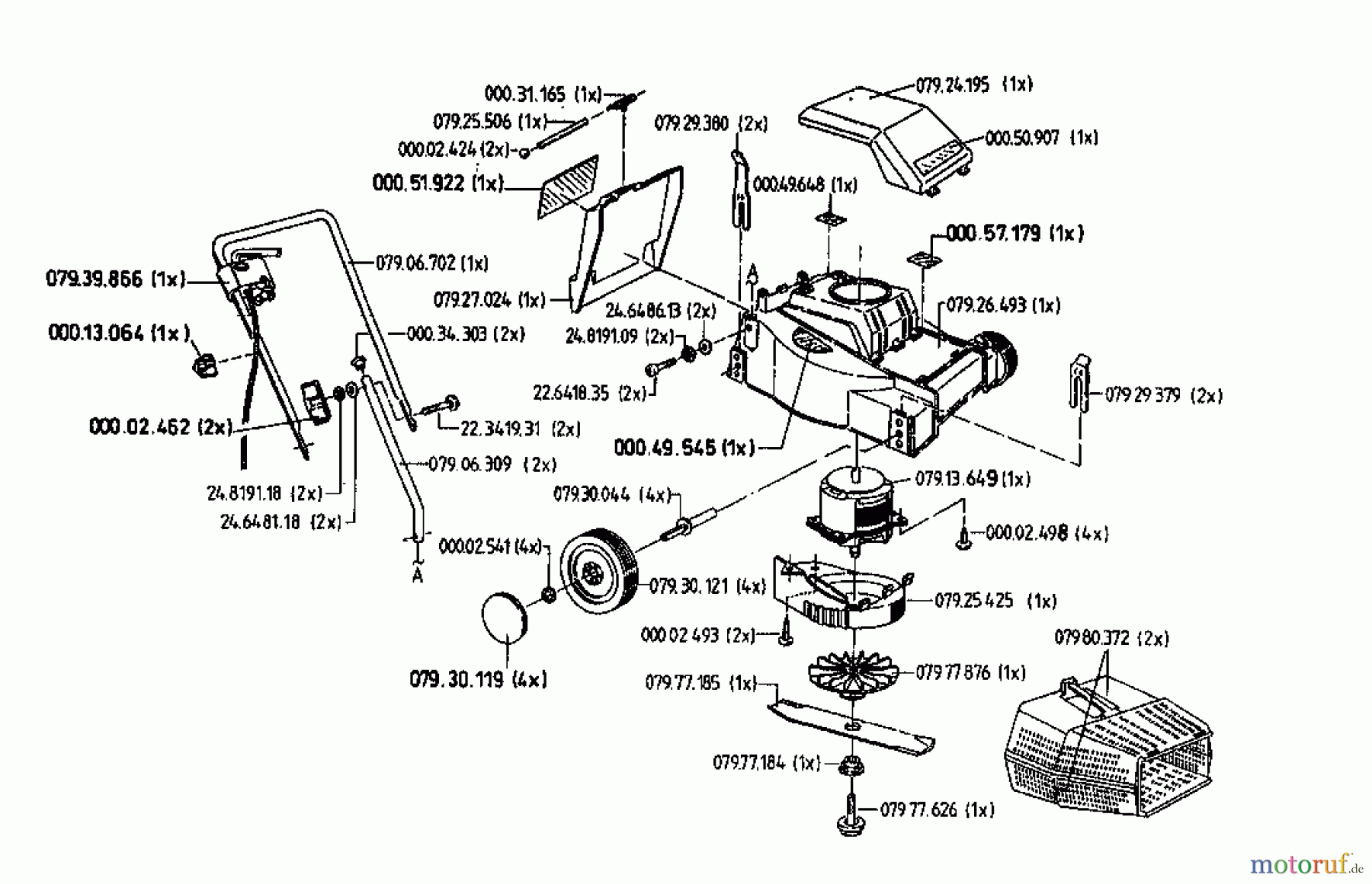  Golf Elektromäher Darling-PL 04027.05  (1996) Grundgerät