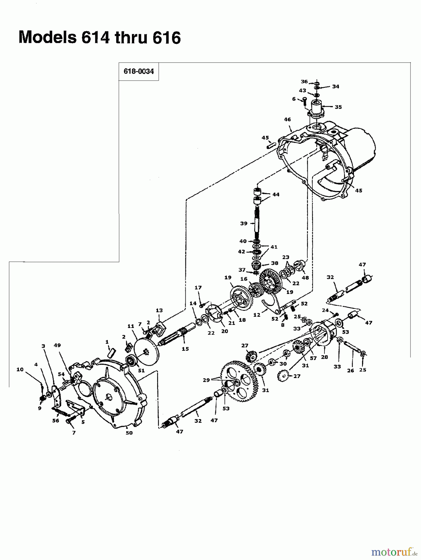  Columbia Rasentraktoren 114/107 N 133S619G626  (1993) Getriebe