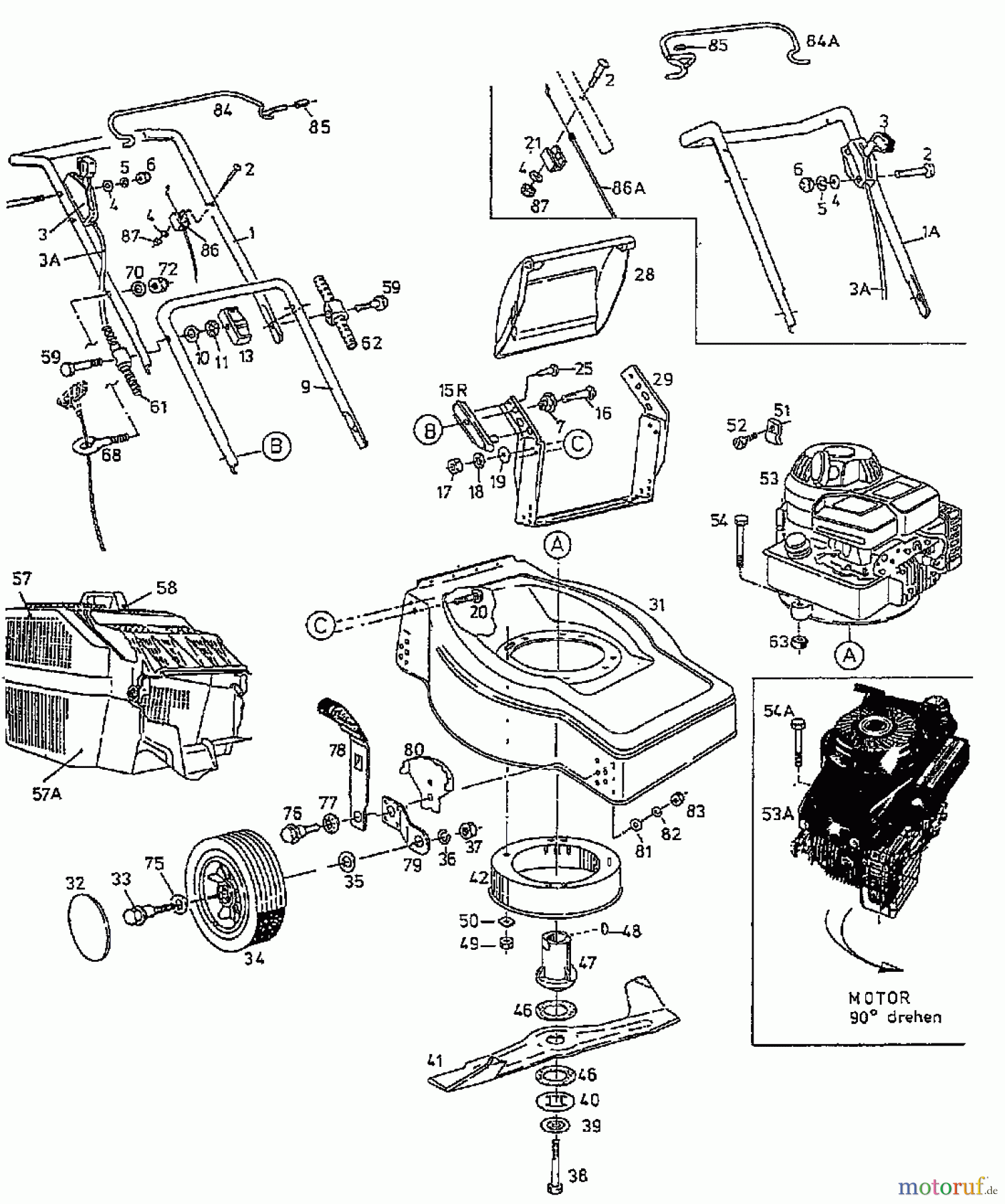  Gutbrod Motormäher ECO B 50 04074.03  (1997) Grundgerät