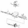 MTD GES 45 04063.01 (1997) Listas de piezas de repuesto y dibujos Gearbox, Wheels, Cutting hight adjustment