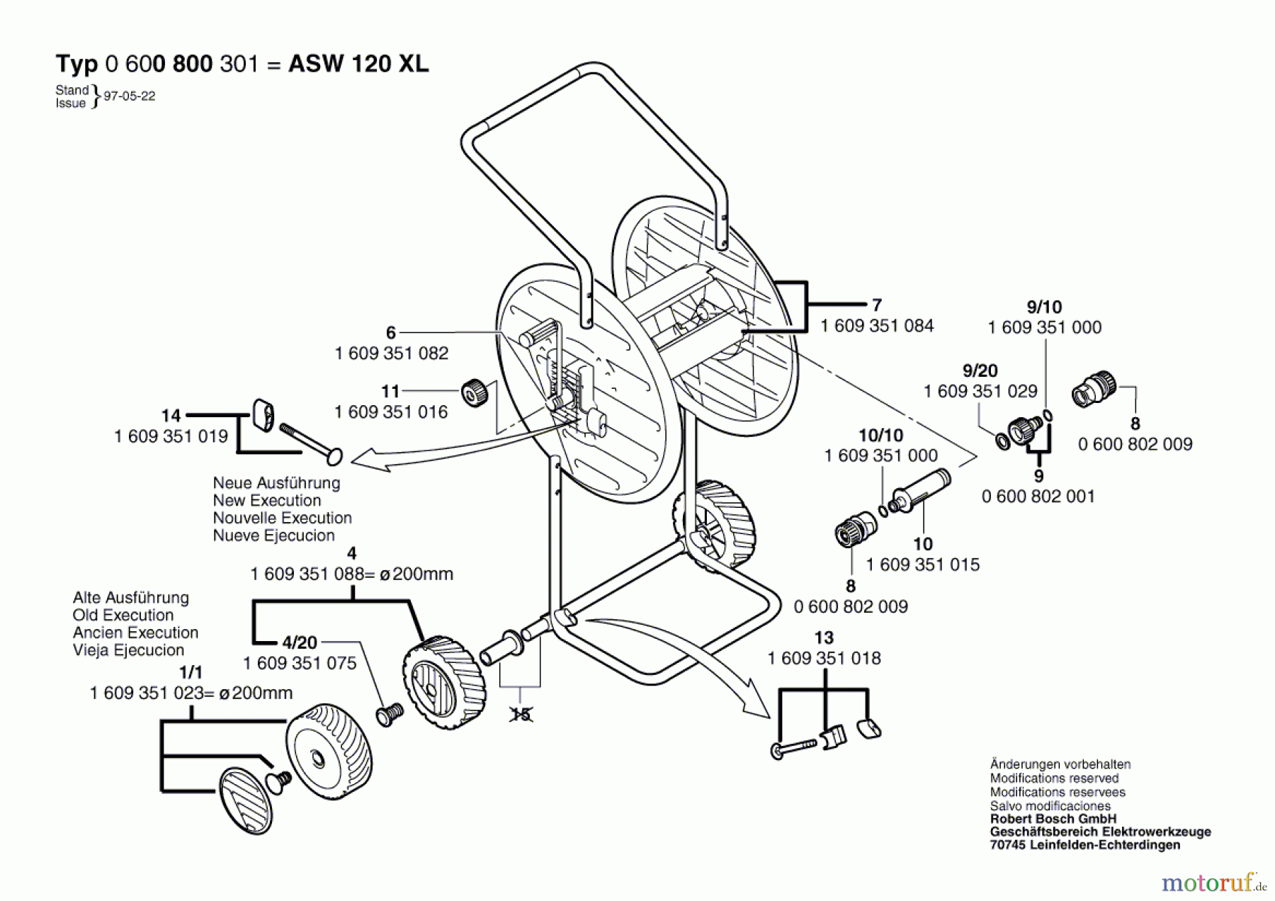  Bosch Wassertechnik Schlauchwagen ASW 120 XL Seite 1