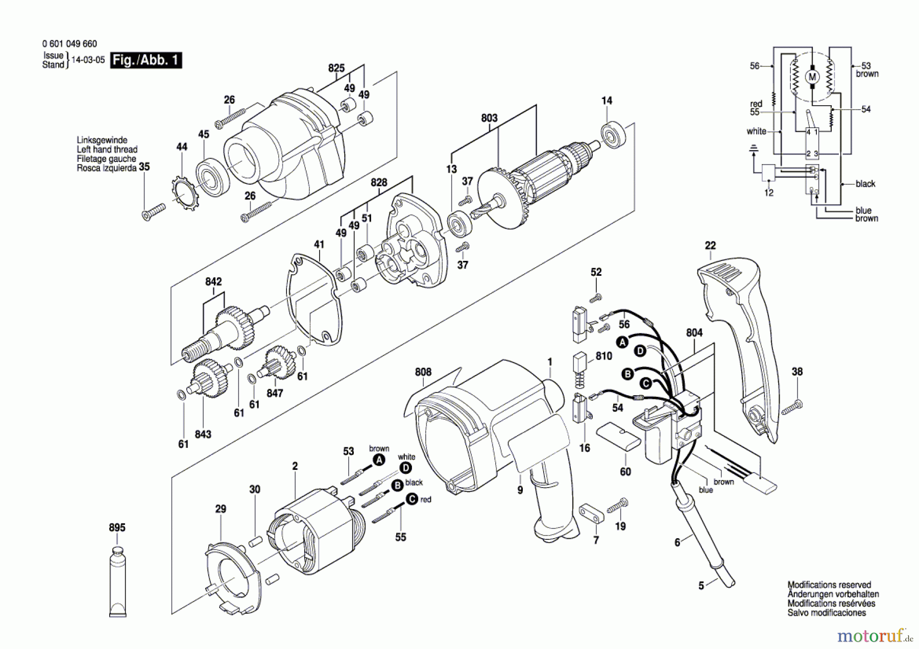  Bosch Werkzeug Bohrmaschine K3959 Seite 1