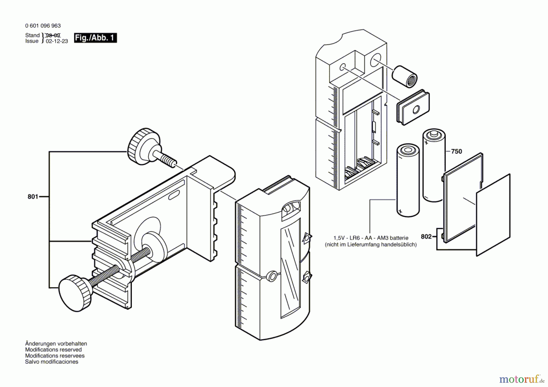  Bosch Werkzeug Lichtempfänger BLE 100 Seite 1